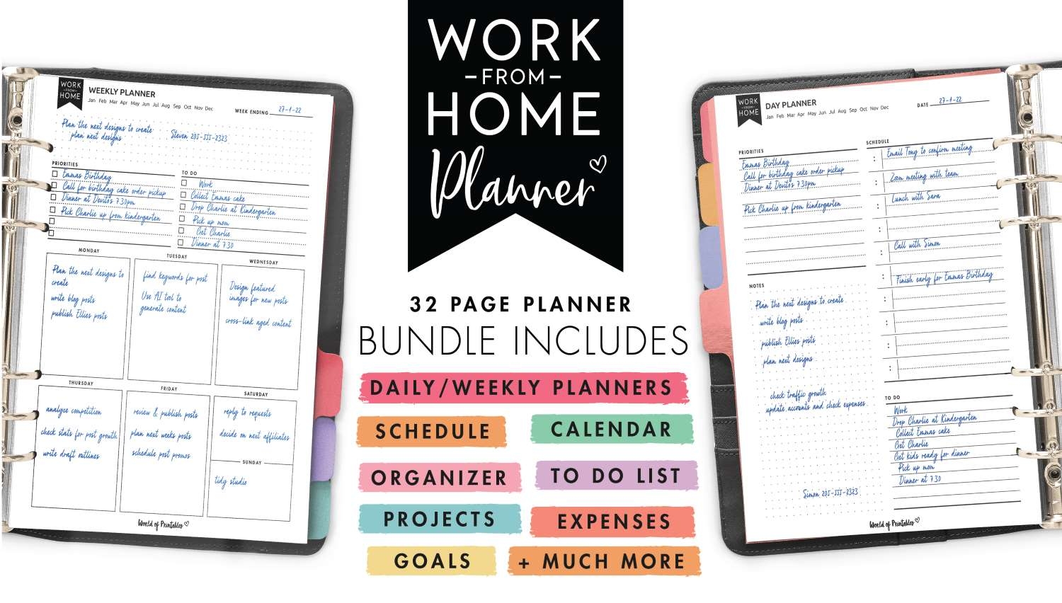 Work From Home Planner