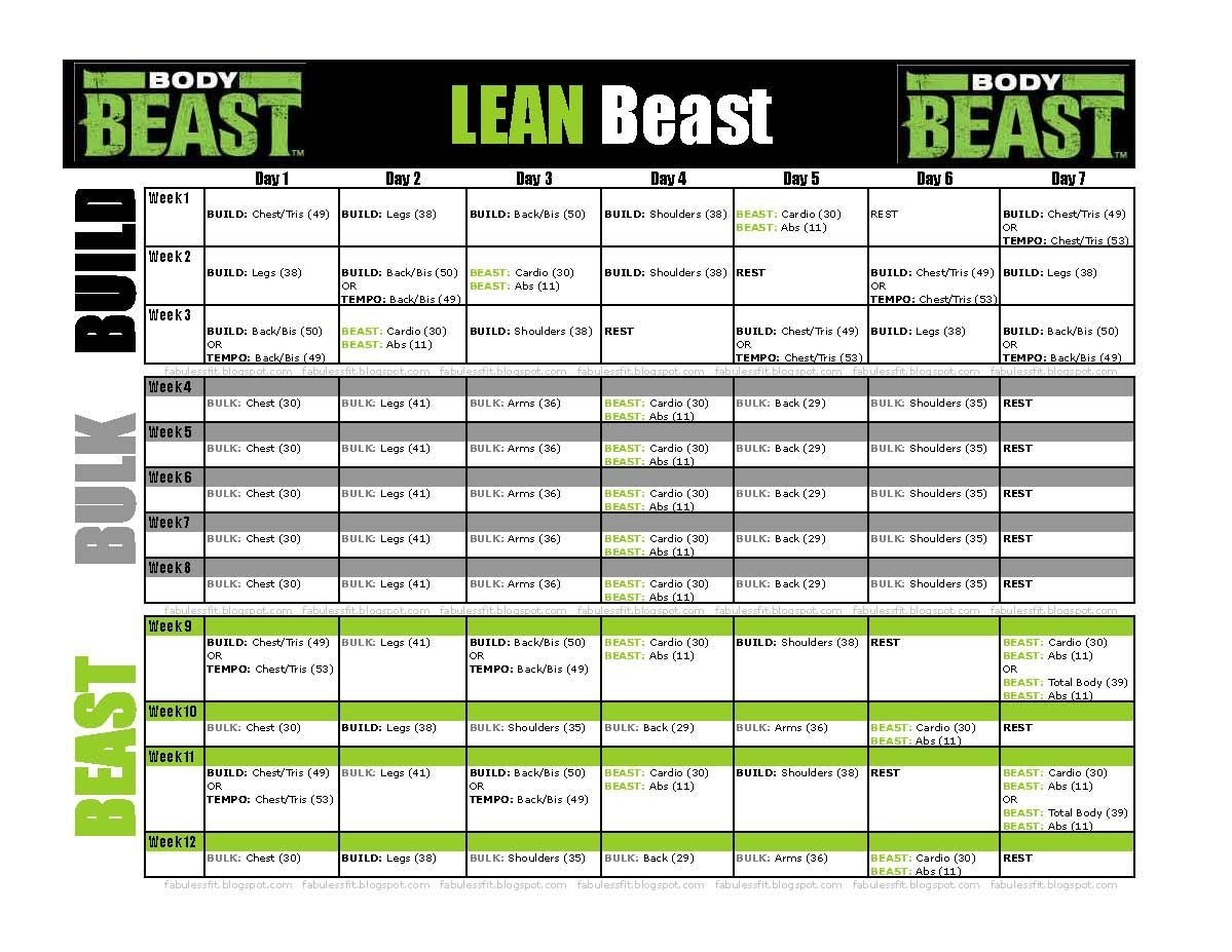 Workout Schedule Discover 7 Ideas From p90 