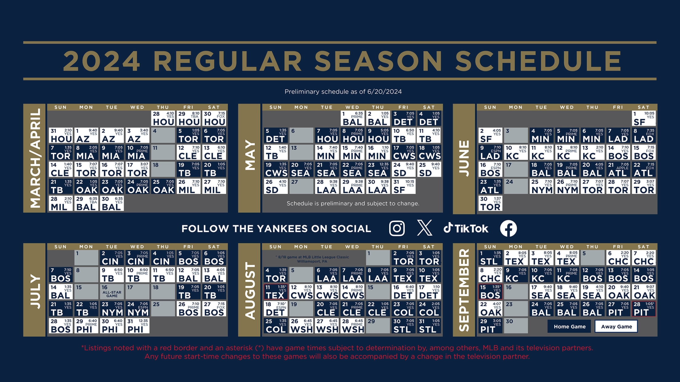 YES Yankees Broadcast Schedule YES Network Worksheets Library