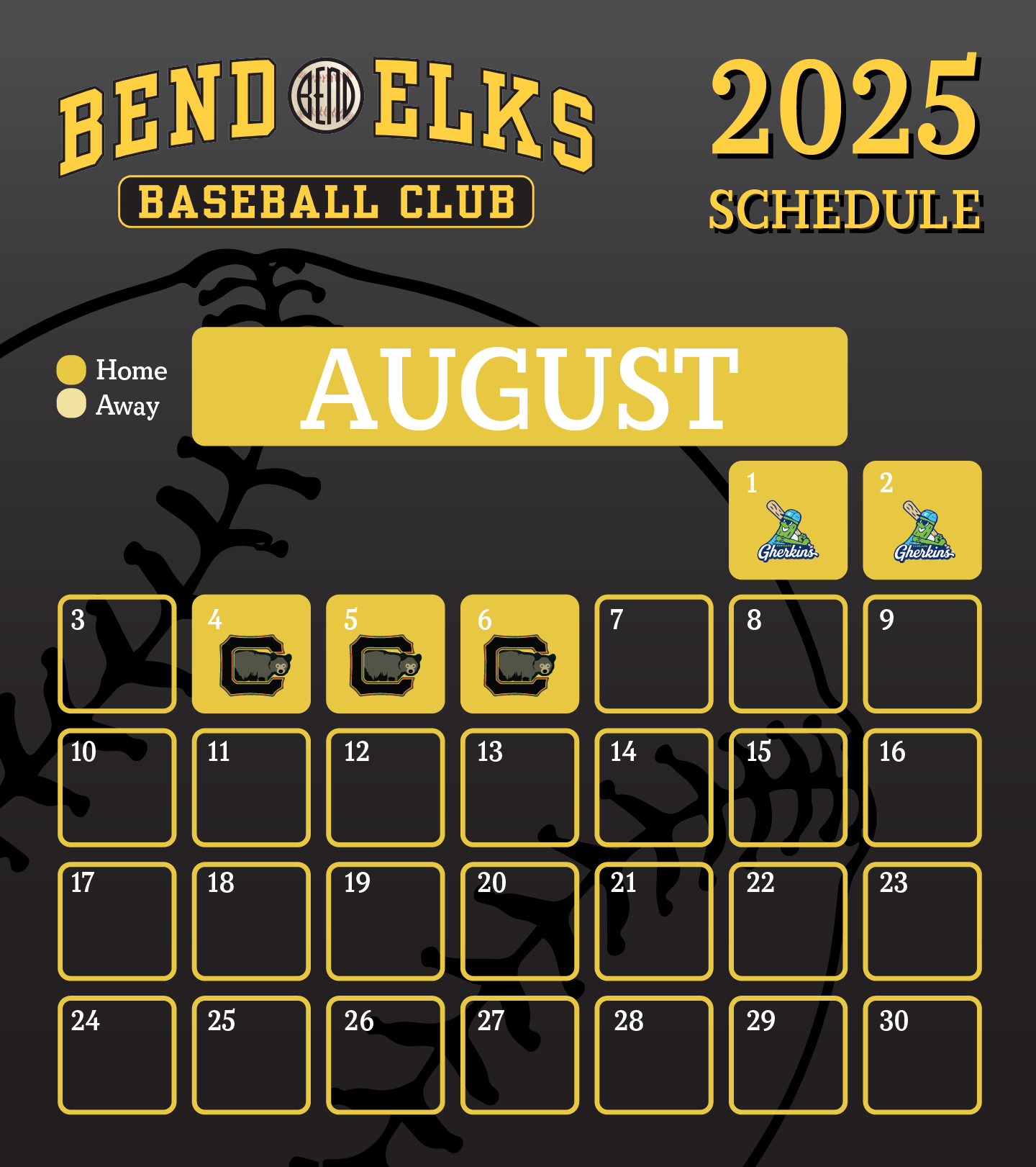 2025 Bend Elks Schedule Bend Elks Baseball Club