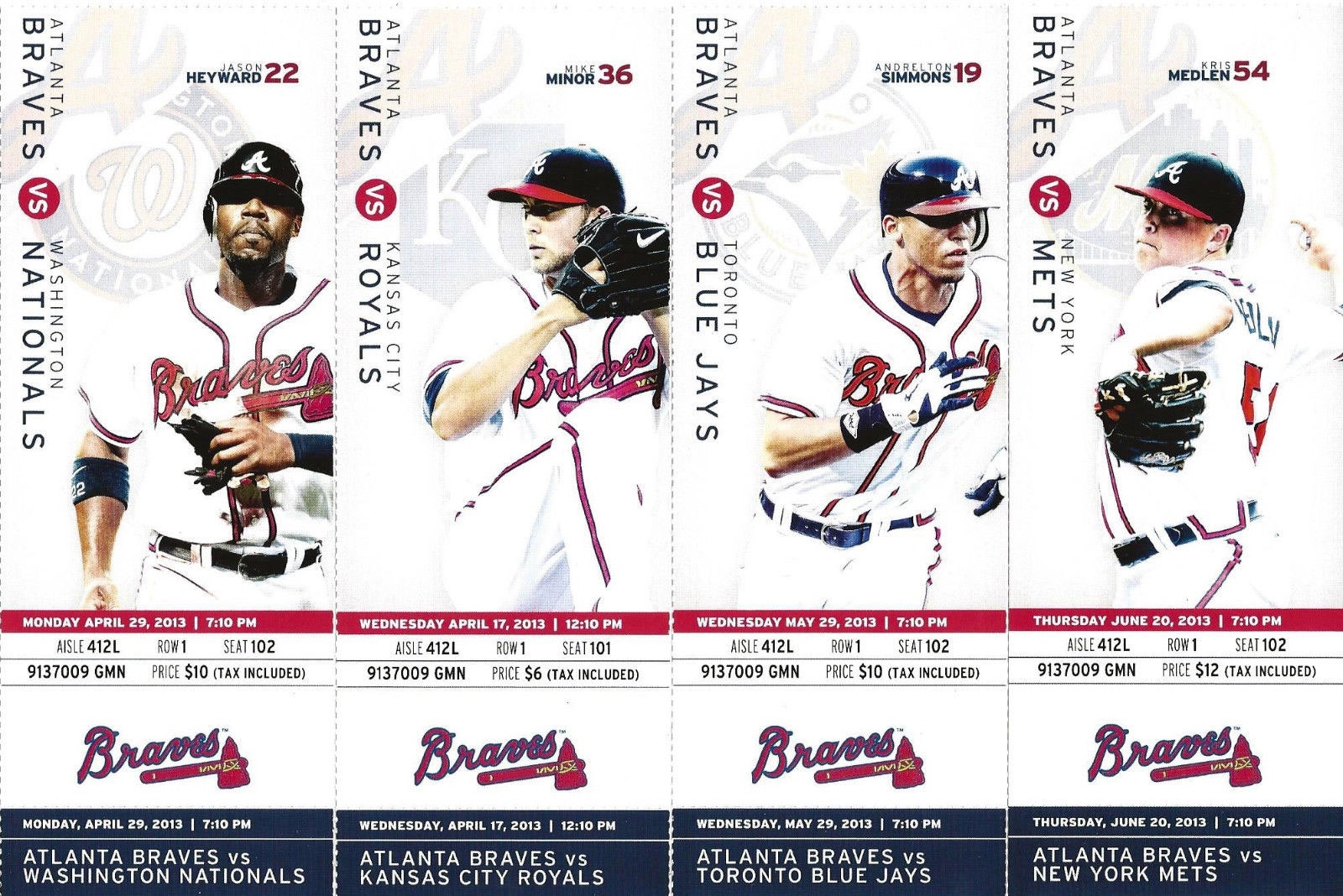 Atlanta Braves Ticket Stub National League NL Chris Creamer s Sports Logos Page SportsLogos Net