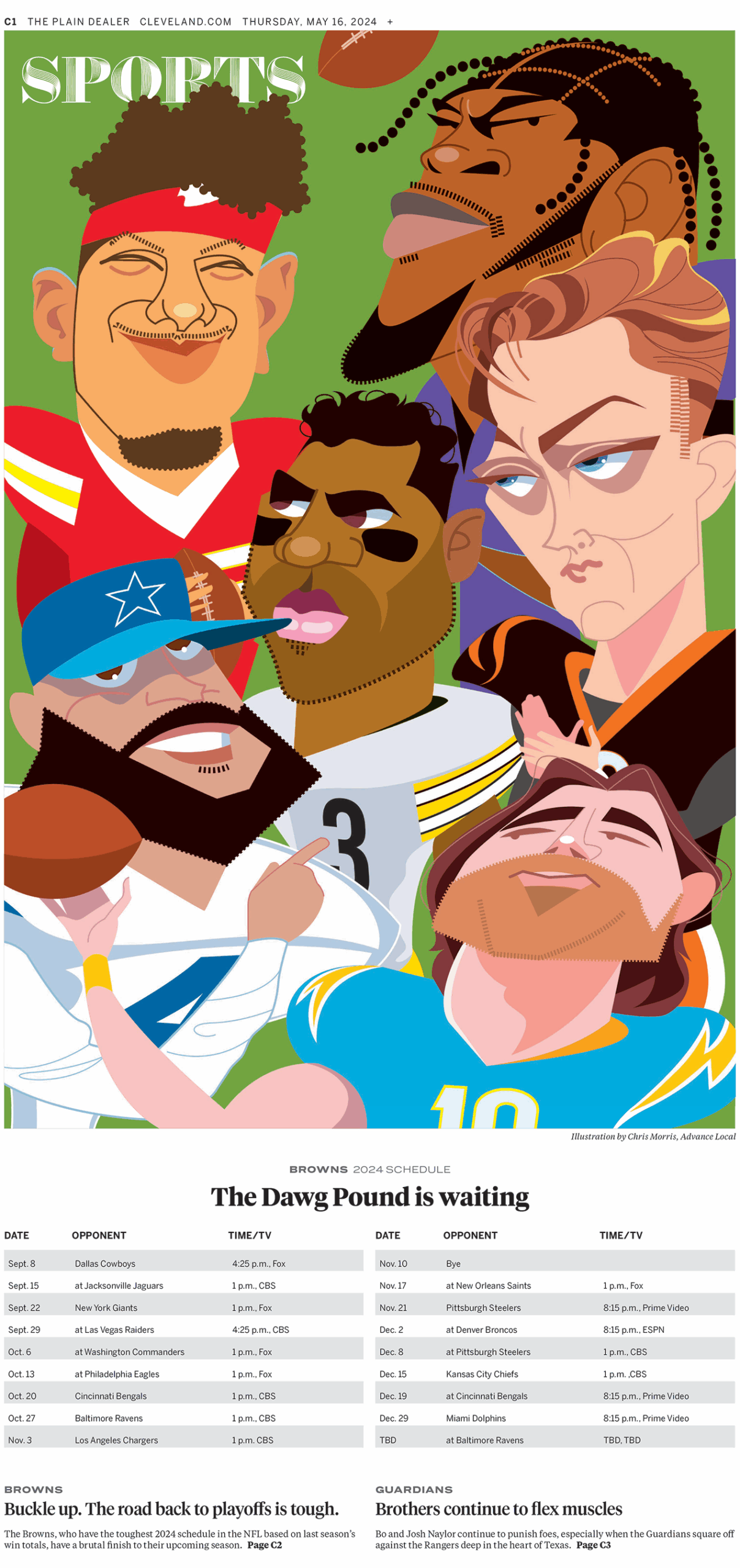 Browns 2024 Season Schedule Chris Morris Illustration