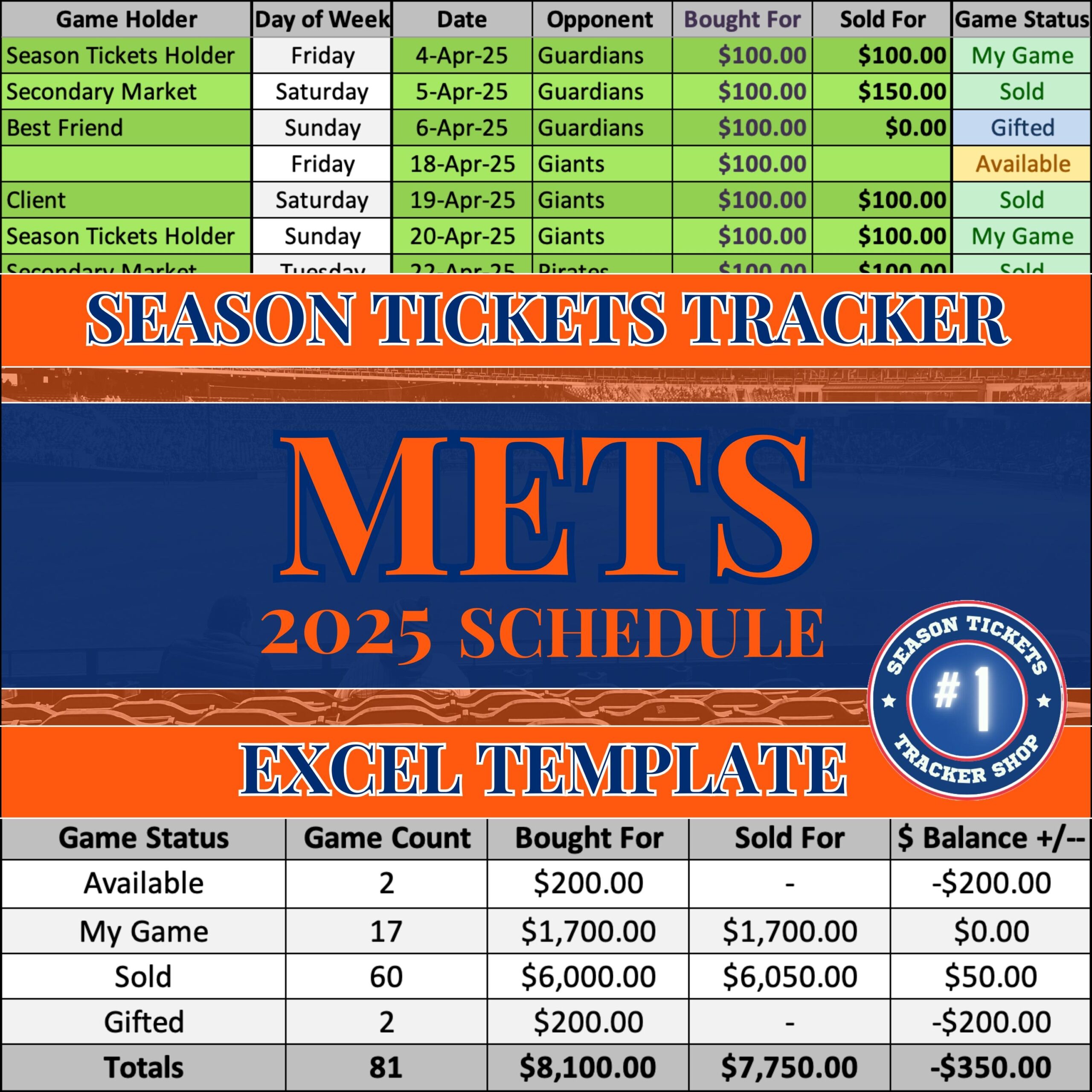 Mets Schedules Etsy