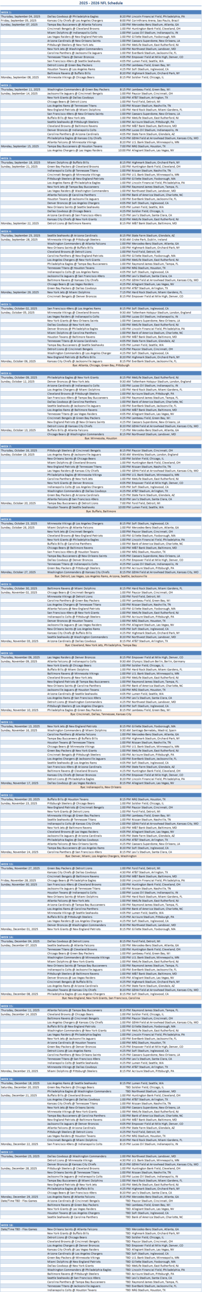 nfl schedule 2022 2023