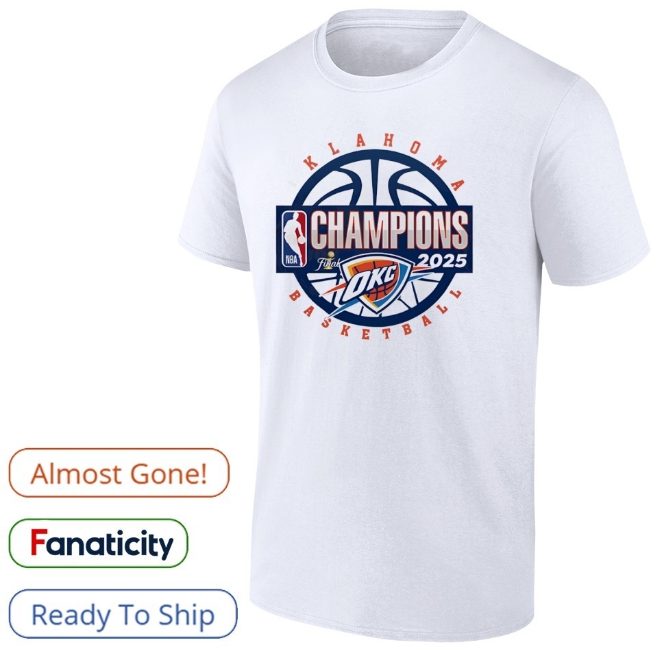 Oklahoma City Thunder Basketball 2025 Finals Champions Shirt Hoodie Sweater Long Sleeve And Tank Top