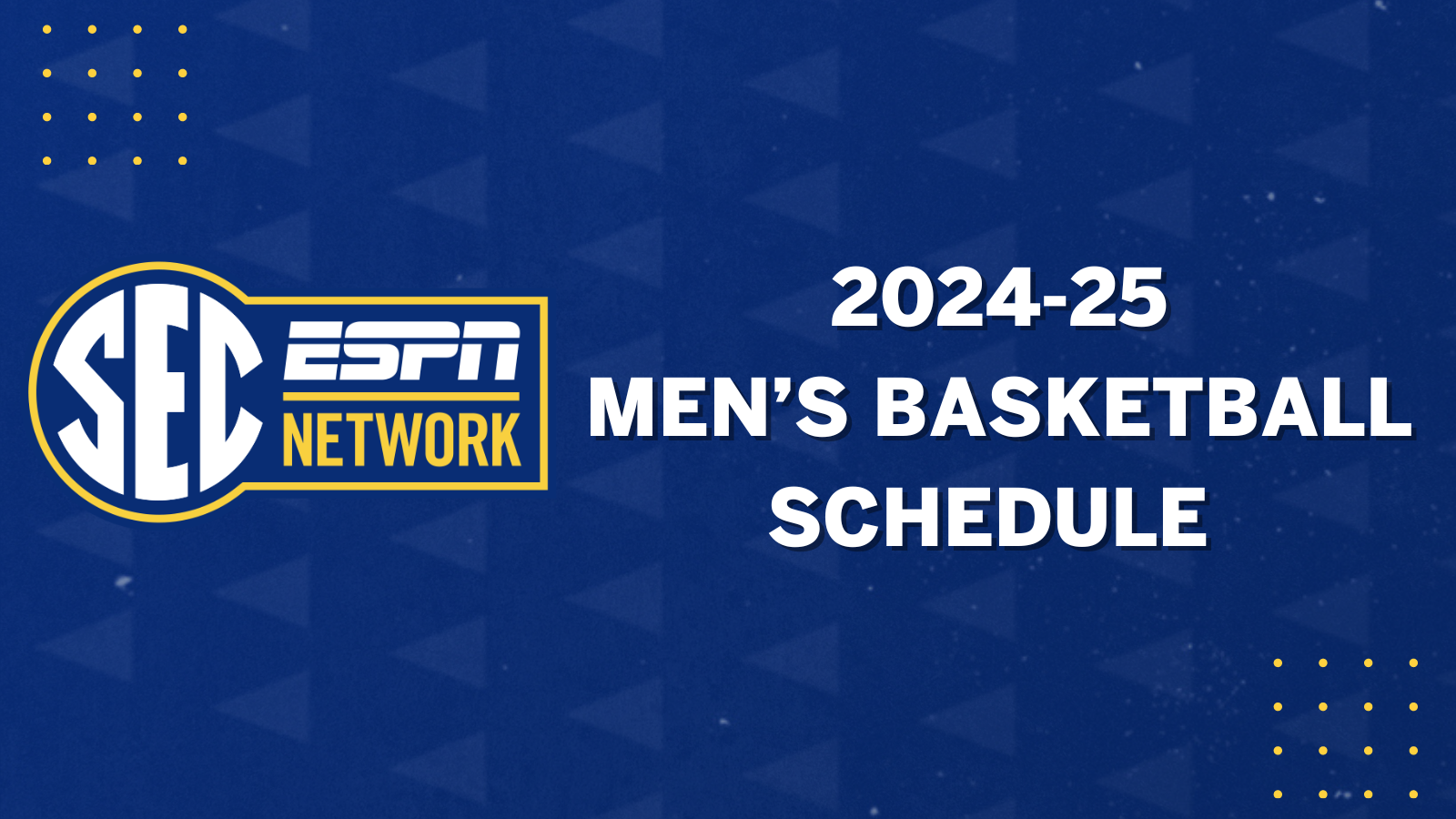 SEC Network Reveals 2024 25 Men s College Basketball Schedule ESPN Press Room U S 