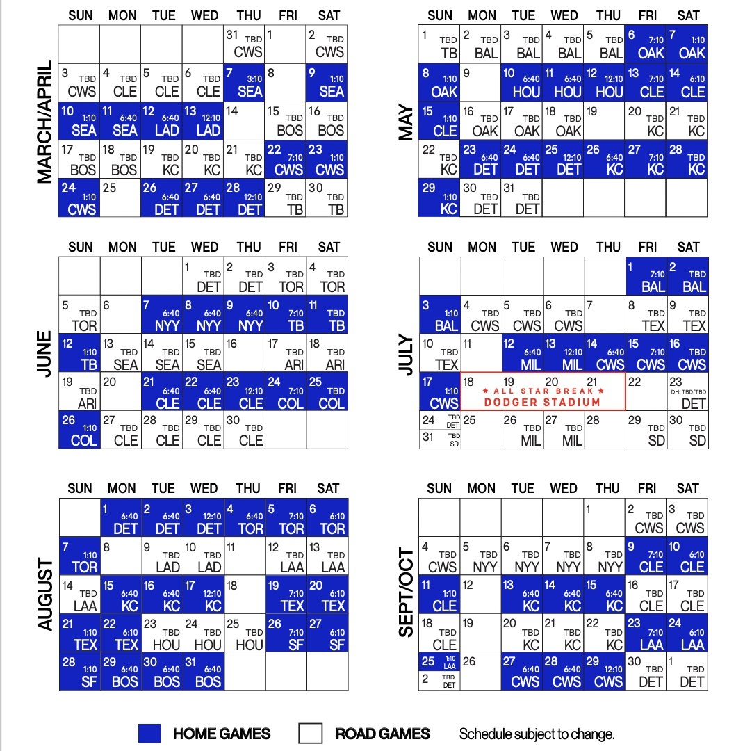 Twins 2022 Schedule R minnesotatwins